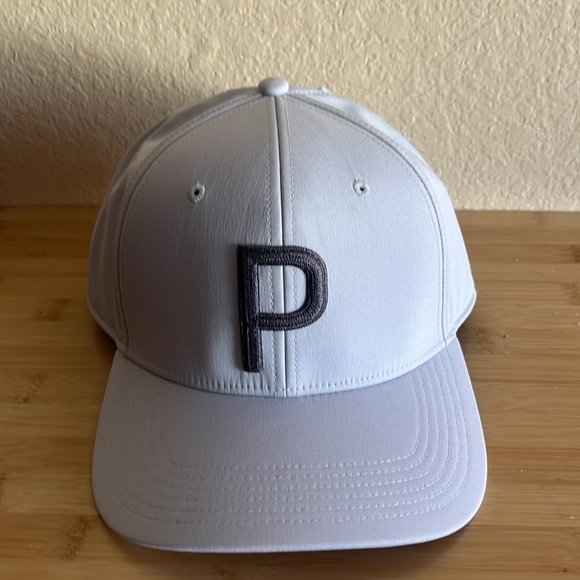 NWT Puma Golf Heritage P Cap Platinum Grey/Shady Grey Sample Spring 2026 - Picture 1 of 8